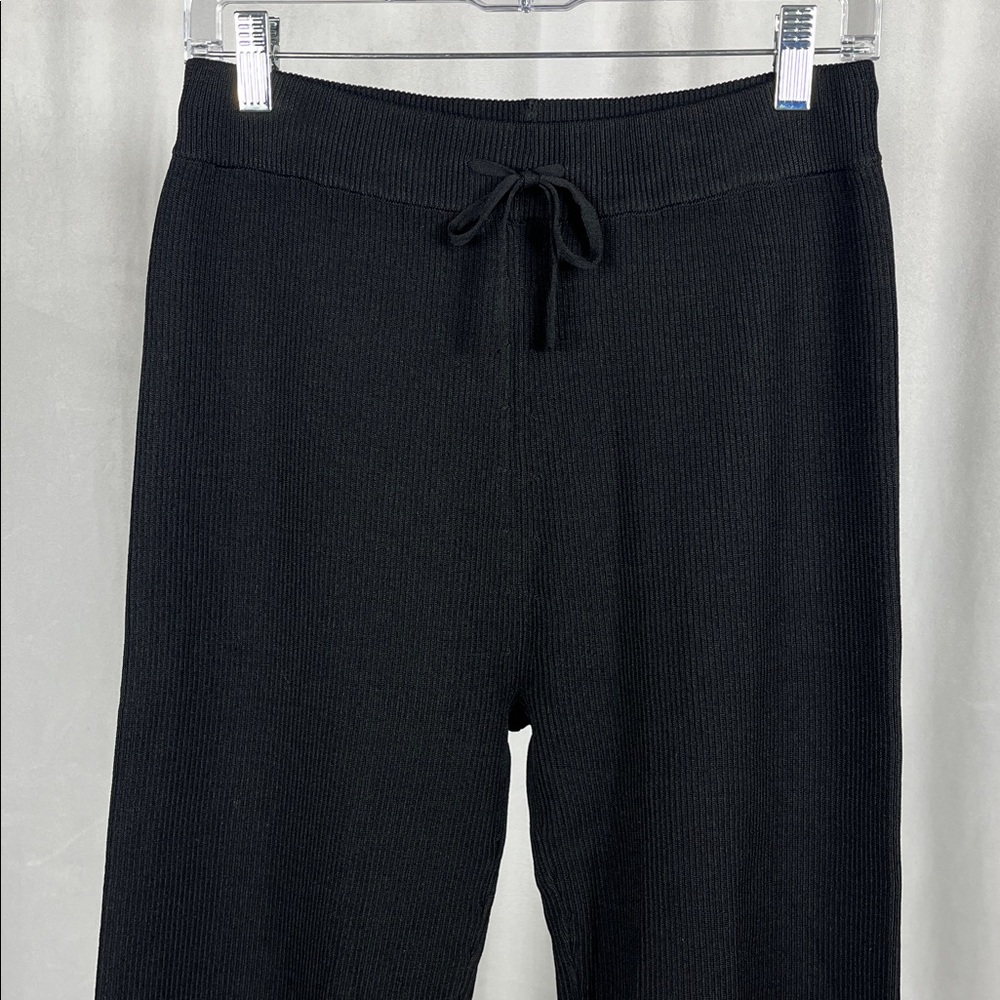 ASM Anna Black Ribbed Pant. - Picture 3 of 8